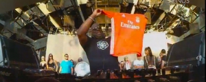 Carl Cox e a camisola do Benfica