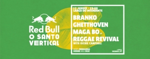 Red bull o santo vertical volta ao largo do intendente