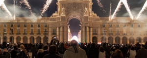 Cerveja Sagres festeja ano novo no Terreiro do Paço